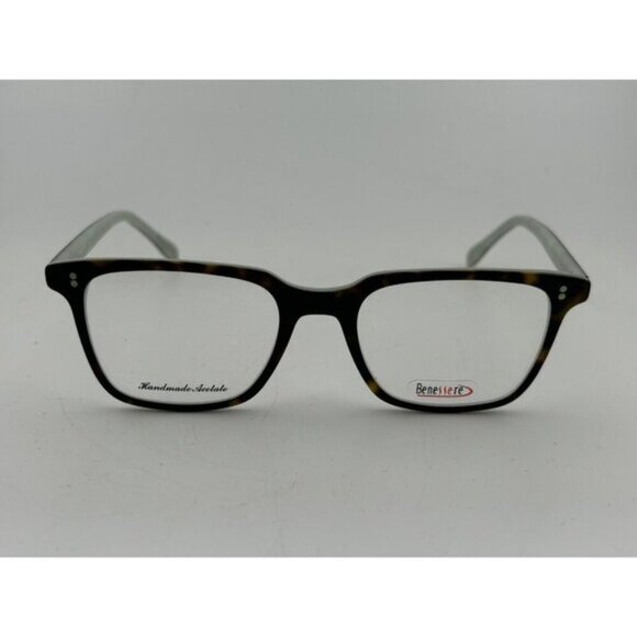 Benessere - Tortoise & Teal 3704 50-19-145 Demi Plastic Eyeglass Frames - Picture 2 of 8